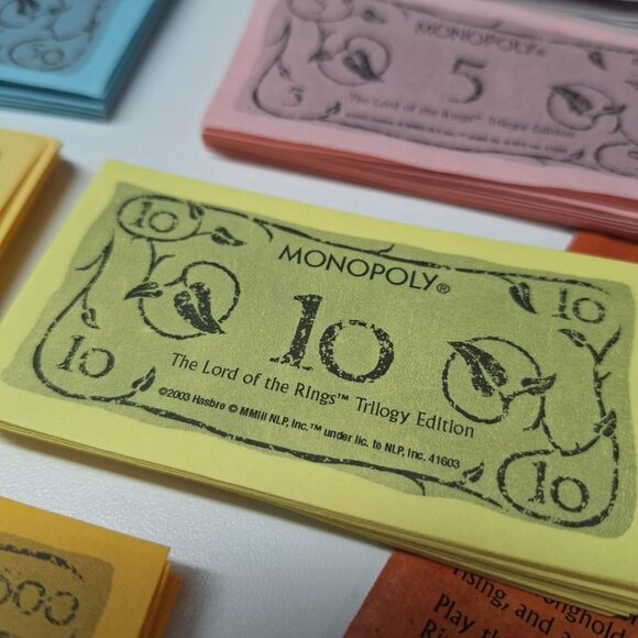 Monopoly Lord Of The Rings Trilogy Money Replacement Piece Instructions 2003 - Picture 3 of 7